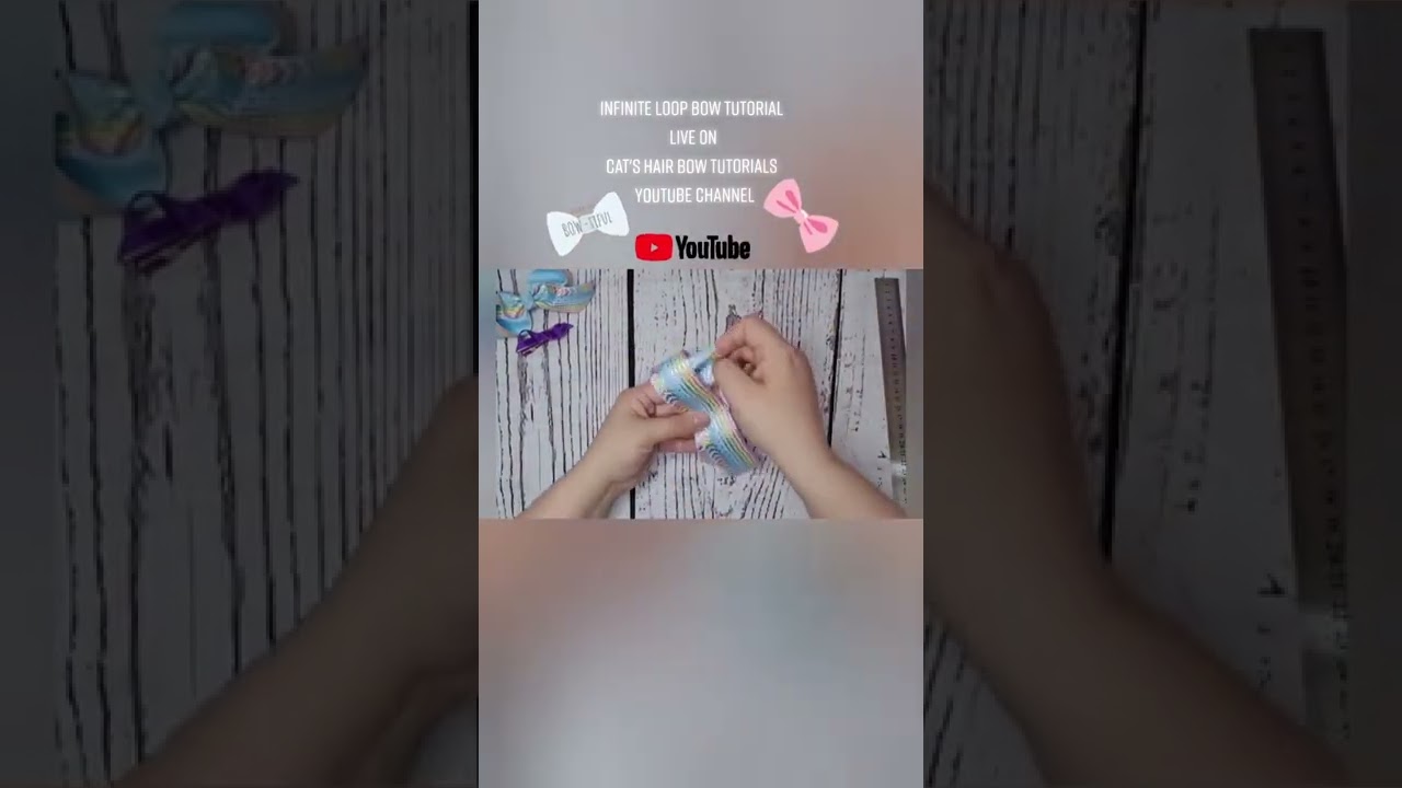 Hair Bow Short Quick Bow Making Tutorial Infinite Hair Bow tutorial DIY hair bow tutorial