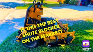 Grass Flap Chute Blocker Demo & Review (On A Wright 32)