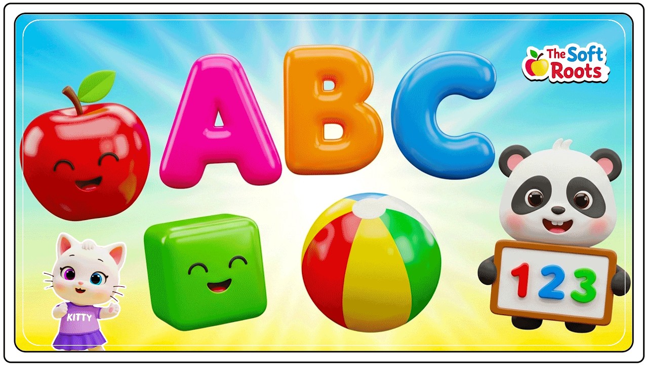 Preschool Learning activities for 3 year olds at home | Learn ABC Phonics Shapes Numbers Colors 🌈 thumbnail