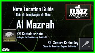 DMZ | Al Mazrah Notes | B21 Container Note | Anotação do Contêiner do Prédio 21