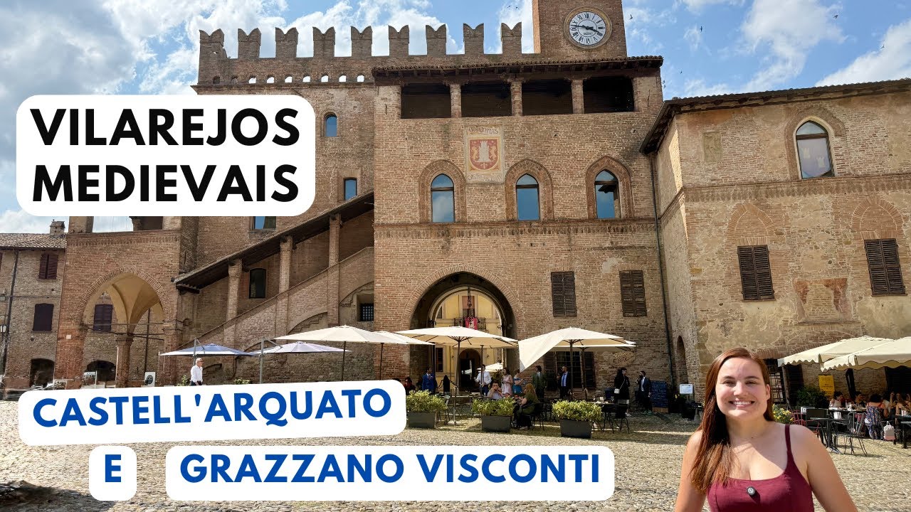 Vilarejos Medievais INCRÍVEIS no Norte da Itália 🇮🇹 | Grazano Visconti e Castell'Arquato