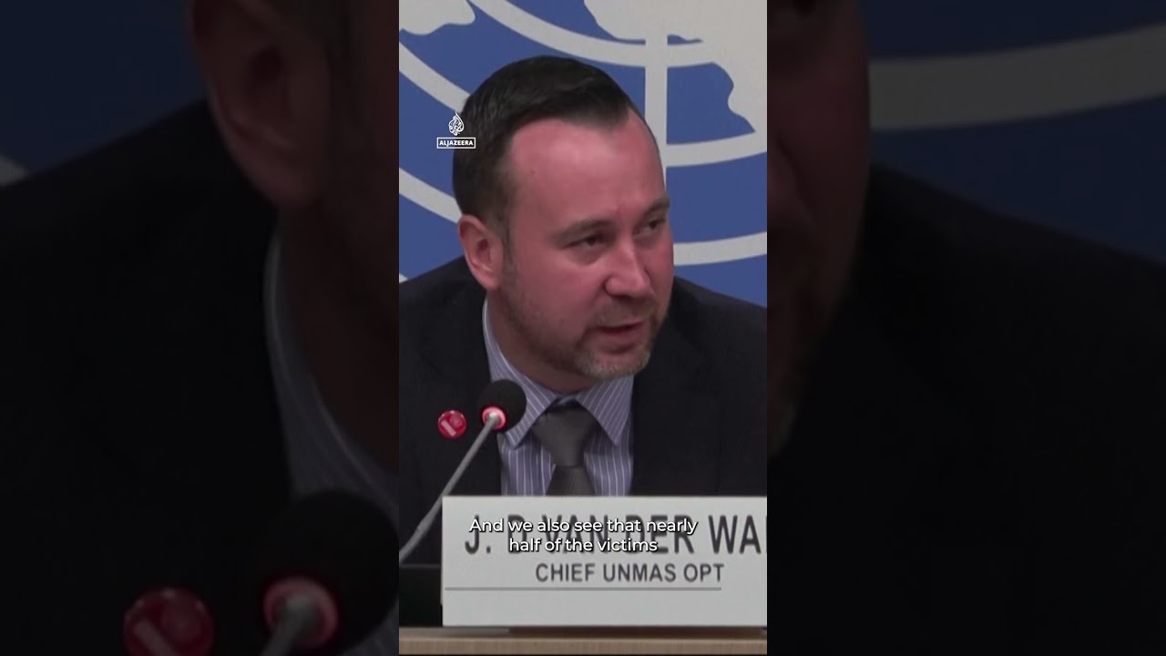 UN expert: Gaza littered with explosives,children make up half of victims | AJ #shorts