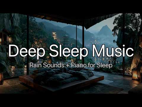 Heavy Rain Over a Lantern-Lit Pagoda Valley – 4-Hour Deep Sleep Music to Fall Asleep Fast