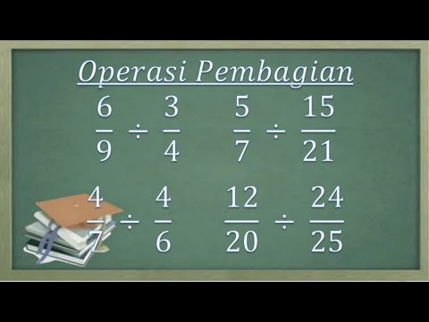 Operasi pembagian pecahan biasa