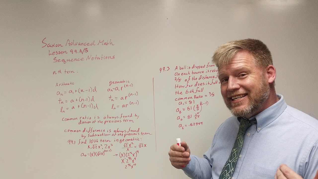 Saxon Advanced Math Lesson 99.a 99.b 