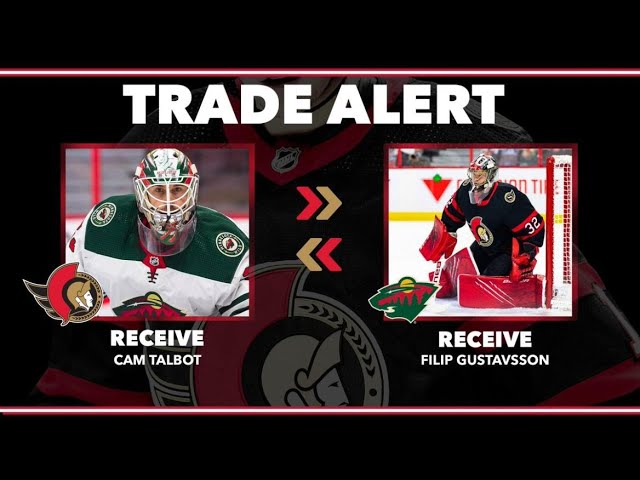 Cam Talbot Traded to Senators from Wild for Filip Gustavsson After GM's  Comments, News, Scores, Highlights, Stats, and Rumors