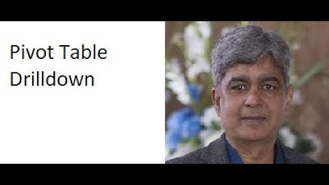 Drill Down a Value in a Pivot Table