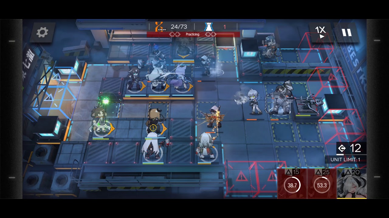 Arknights 5-10 CM range tiles only, all physical damage - YouTube