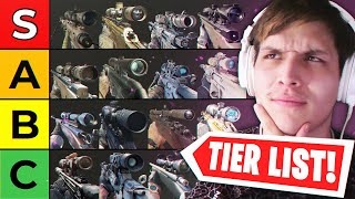 FaZe Pamaj - THE BEST CALL OF DUTY SNIPER TIER LIST!