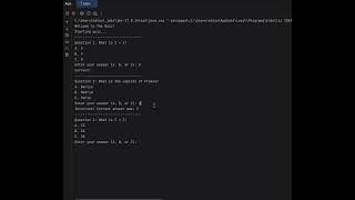 IB Computer Science IA - Criterion D Video (Java Quiz Program) 