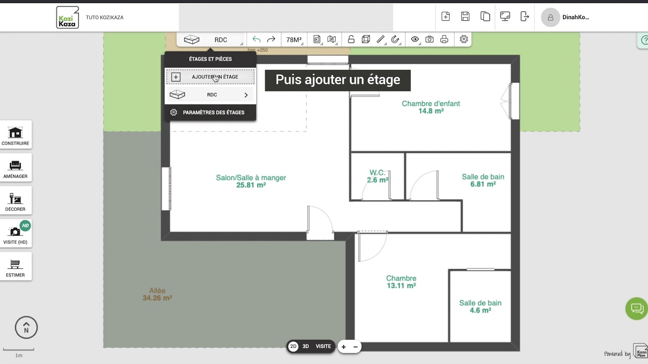Tutoriel : créer et gérer ses niveaux sur l'outil plan 3D Kazaplan