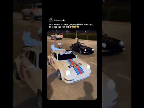 Real wealth is when you can shrink a 911 just because you felt like it 😂😂 #porsche