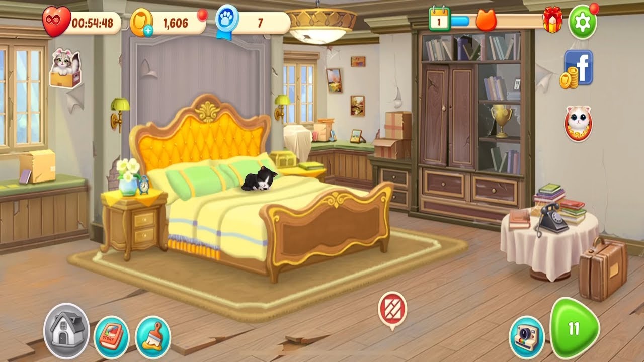 Kitten Match Level 11 Gameplay | No Booster @NaNaMatch3