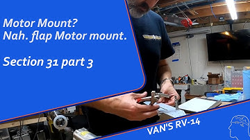 RV-14 Build: Flap motor needs a holder! Section 32 part 3