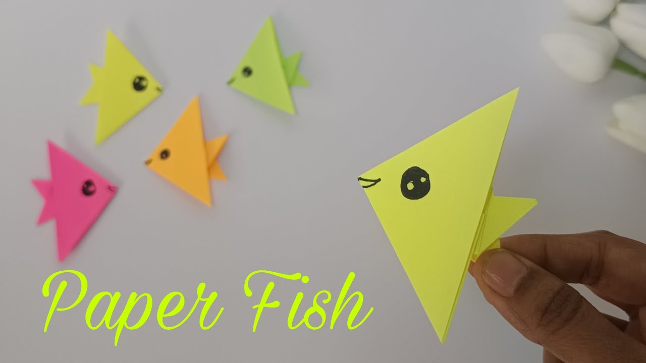 How To Make Paper Fish | Origami Paper Fish 🐟|Cute Paper Craft