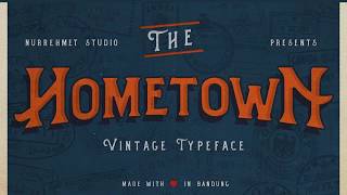 Hometown Vintage Typeface Font - Free Font of the Week!
