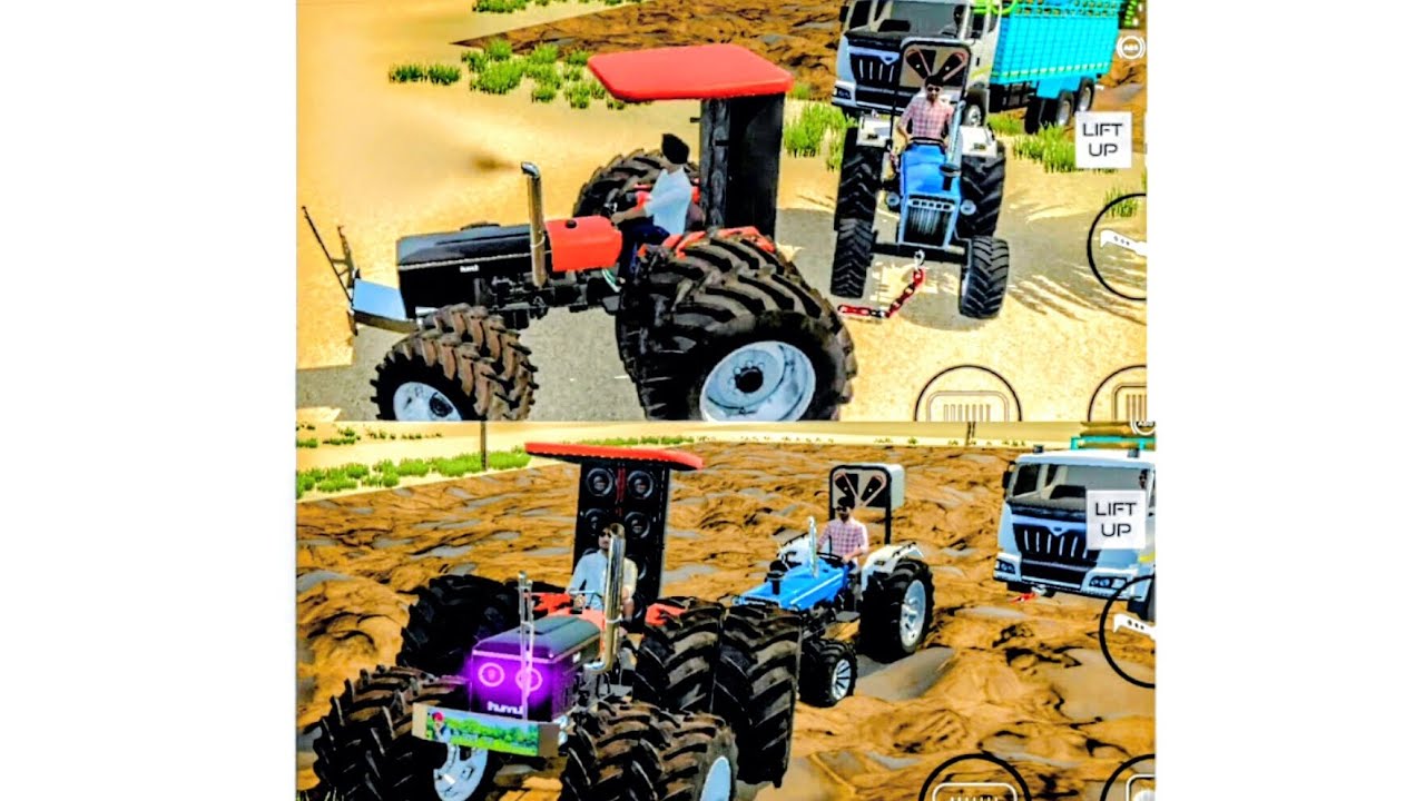 Heavy loaded truck two tractor flying in sky full touchan muqabla ✌🏻🗿❤️‍🔥