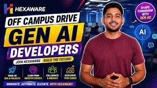 Hexaware Off Campus Drive – Gen AI Developers #itjobs #hexaware #jobs