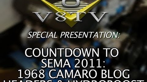 1968 Camaro Countdown to SEMA 2011 V8TV Video:  First Engine Install, Headers & Hydroboost Test Fit