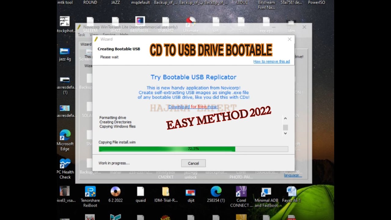 How to Create a Bootable USB Drive From Your Windows/cd - YouTube