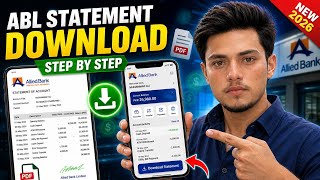 How To Download Bank Statement From ABL App | ABL App se Bank Statement Kaise Nikale 