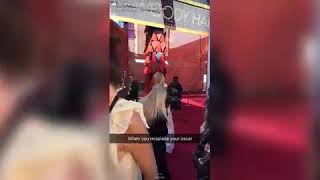 Oscars 2018 Isla Fisher risks wardrobe malfunction in low cut gown at Vanity Fair party Daily Sta