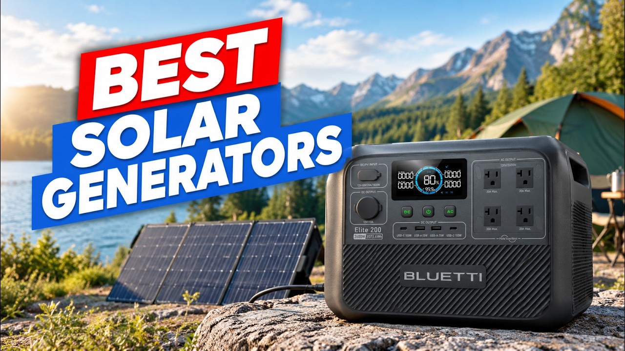 [Top 5] Best Solar Generators in 2026 - YouTube