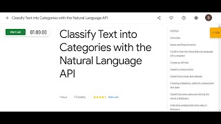 Classify Text into Categories with the Natural Language API | Qwiklabs GSP063 | @Google Cloud