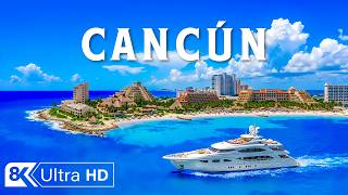 Cancún 8K Drone Footage | Turquoise Caribbean Waters & Mexico’s Tropical Shores