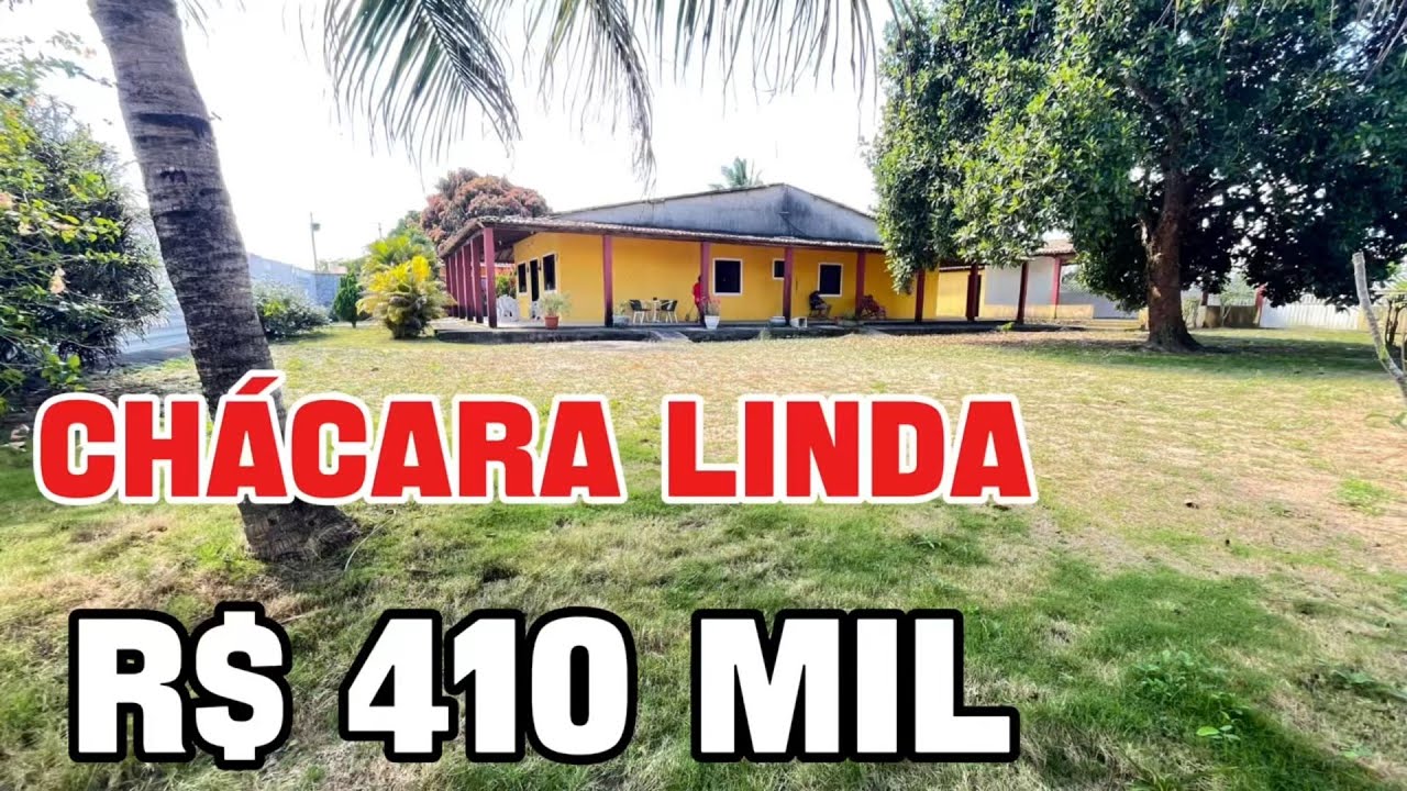 R$ 410 MIL CHÁCARA 1 km CIDADE 3025 m² 4 QUARTOS BEM ORGANIZADA SALGADO SERGIPE 079999632431 ￼
