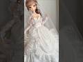 A dreamy puffy wedding gown for BJD dolls/áo cưới bồng bềnh cho búp bê bjd #doll #barbie #wedding