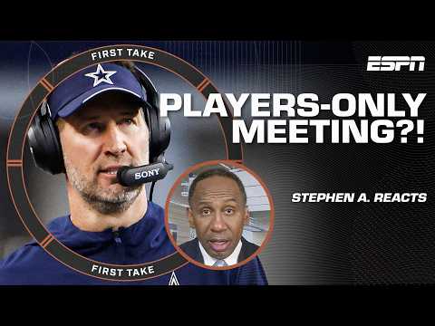 ‘THAT'S A PROBLEM!’ 😳 Stephen A. reacts to Cowboys' players-only meeting | First Take