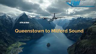 NEW ZEALAND'S ULTIMATE SCENIC FLIGHT! Queenstown → Milford Sound | ATR 72-600 LIVE Part 1
