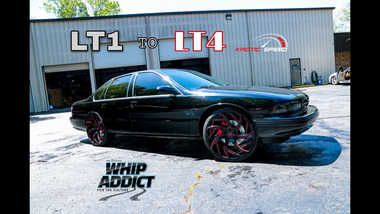 WhipAddict: 96' Impala SS Goes From LT1 to Supercharged LT4 with Suspension Upgrades at Kaotic Speed