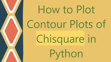 How to Plot Contour Plots of Chisquare in Python