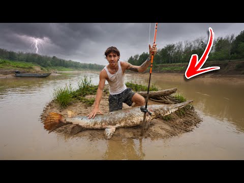 Stranded Overnight on Deadliest River ISLAND… We Caught a MONSTER