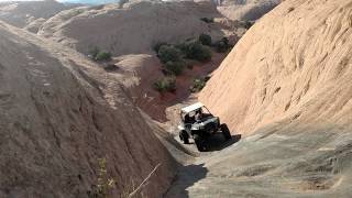 Bill's RZR climbing Hell's Gate, on Hell's Revenge