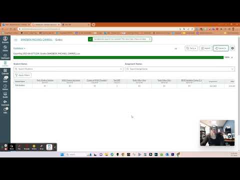 Exporting Canvas Gradebook