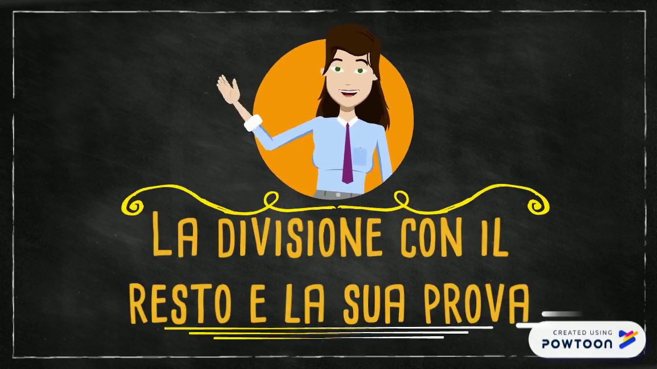 La divisione con resto e la sua prova