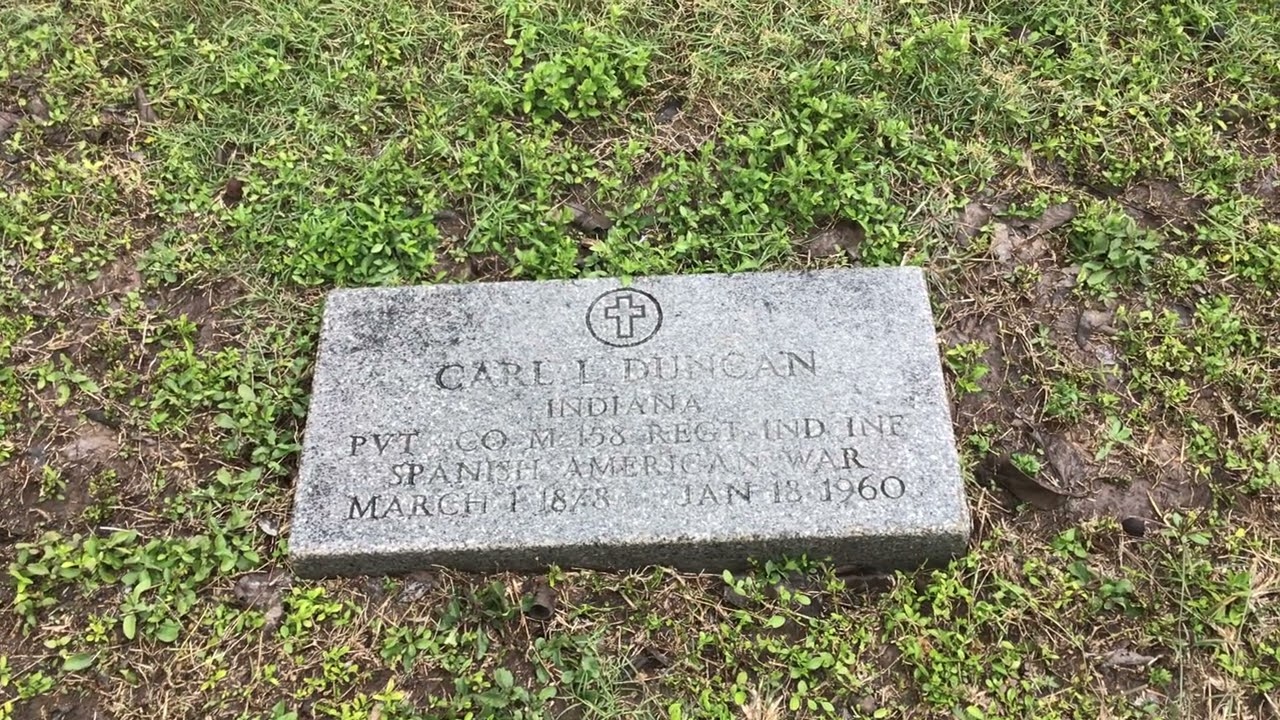 Spanish-American War Veteran: Carl L. Duncan at rest in Hillcrest Memorial Park ,Edinburg Texas