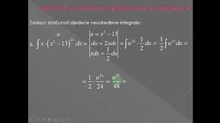 Metoda Smjene Kod Rješavanja Integrala
