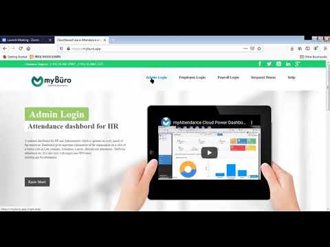 myBuro Cloud Based Attendance Login. - video from myburo Payroll Software