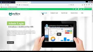 myBuro Cloud Based Attendance Login.