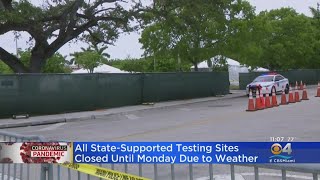All State-Supported Testing Sites Closed Until Monday Due To Weather