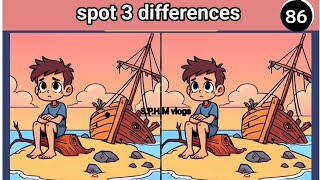 spot the differences: find 3 differences [Only Genius Find Differences-#27]puzzles