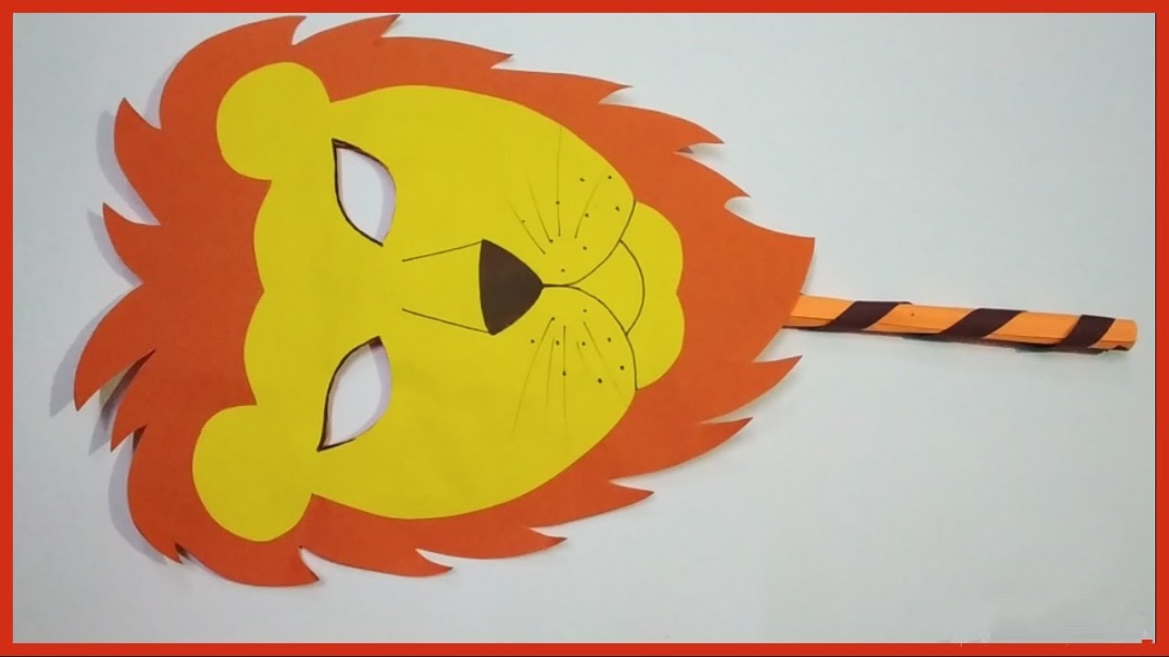 How To Make A Lion Mask Paper Craft Making A Mask Step By Step YouTube How To Make A Lion Mask Paper Craft Making A Mask Step By Step YouTube