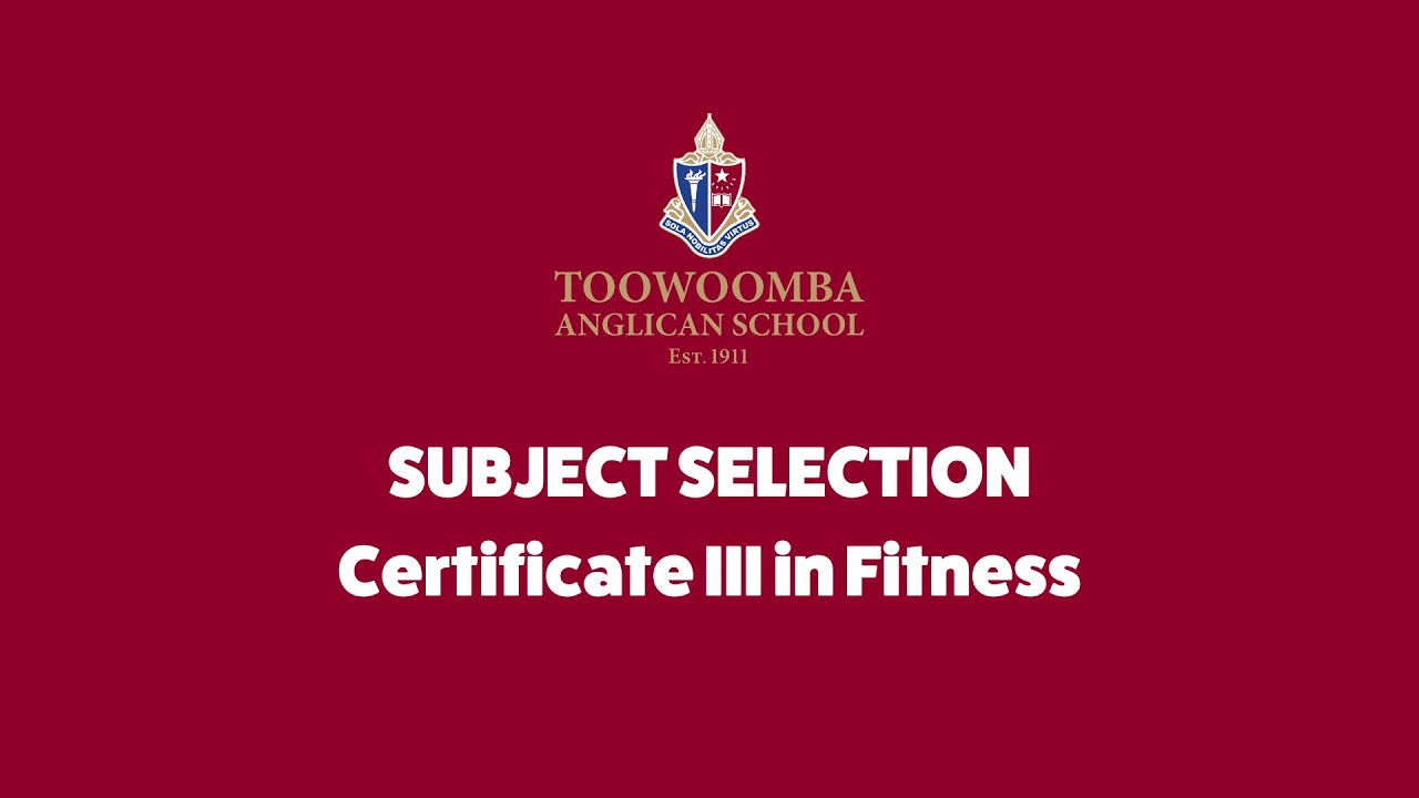 Certificate 3 in Fitness