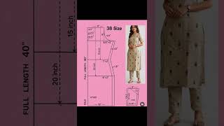 Anarkali Frock Cutting &amp; Stitching ✂️ Simple Suit Cutting Tutorial for Beginners #Shorts