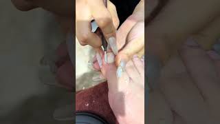 🧤 Thick Nails? Watch This Clean Cut! #NailTransformation