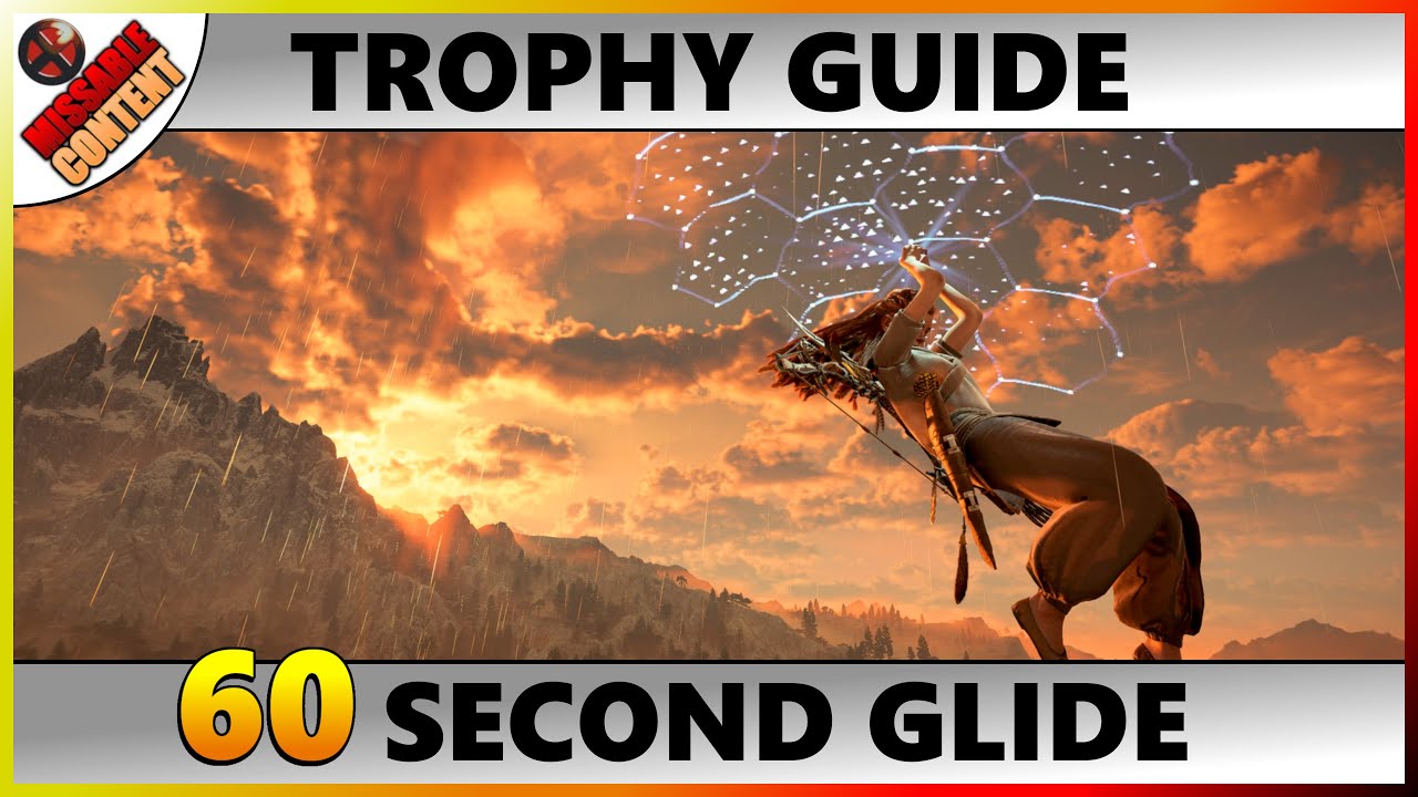 Horizon forbidden West - How To Complete A Long Glide Trophy (60 Second Glide)